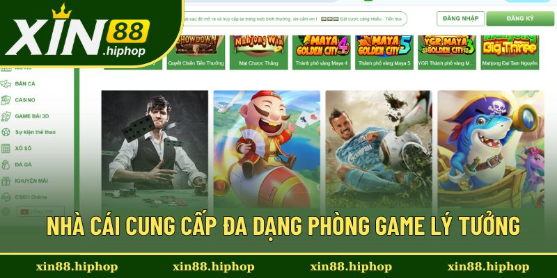 Nhà cái cung cấp đa dạng phòng game lý tưởng